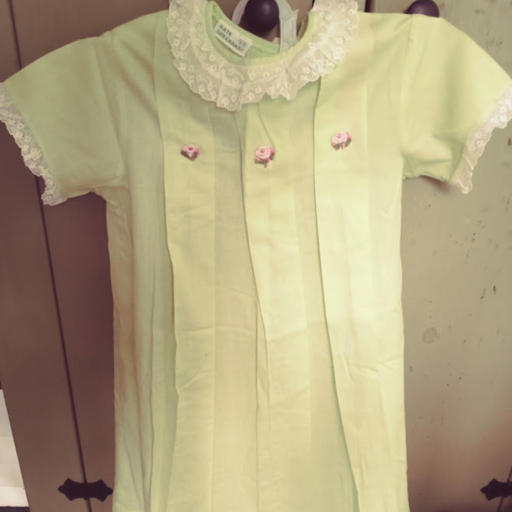 Kate Greenaway Green Frock 1960's